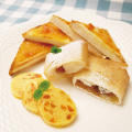あんずバターとあんずのもち春巻き
